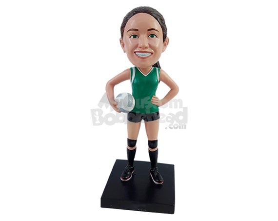 Confident Volleyball Player Personalized Bobblehead Confident Volleyball Player Personalized Bobblehead